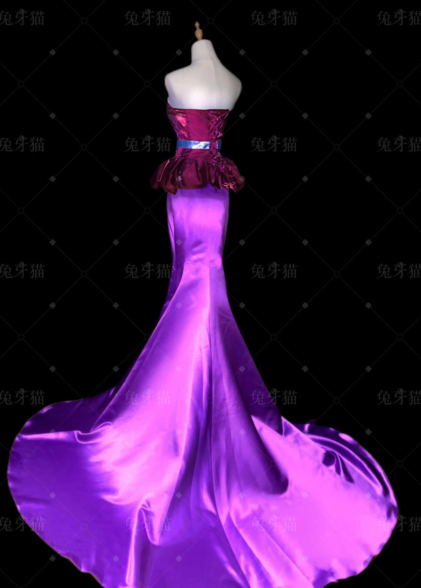 green emerald velvet dress Last Batch]【In Stock】Uwowo V Singer Start Flowers Collab Fairy Cospla –  Uwowo Cosplay main image 1