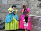 Cinderella Anastasia Pink Dress And Drizella Green Dress Costume For Girls