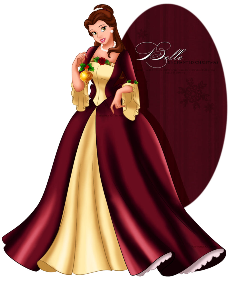 white christmas dresses Princess Belle Red Dress Holiday Costume Christmas Belle Dress For Adu –  Lydiacosplay
