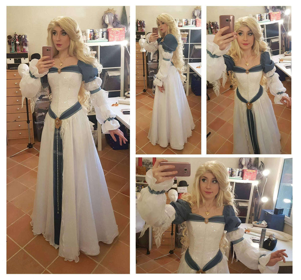 Swan Princess Odette Dress Costume For Adults Girls