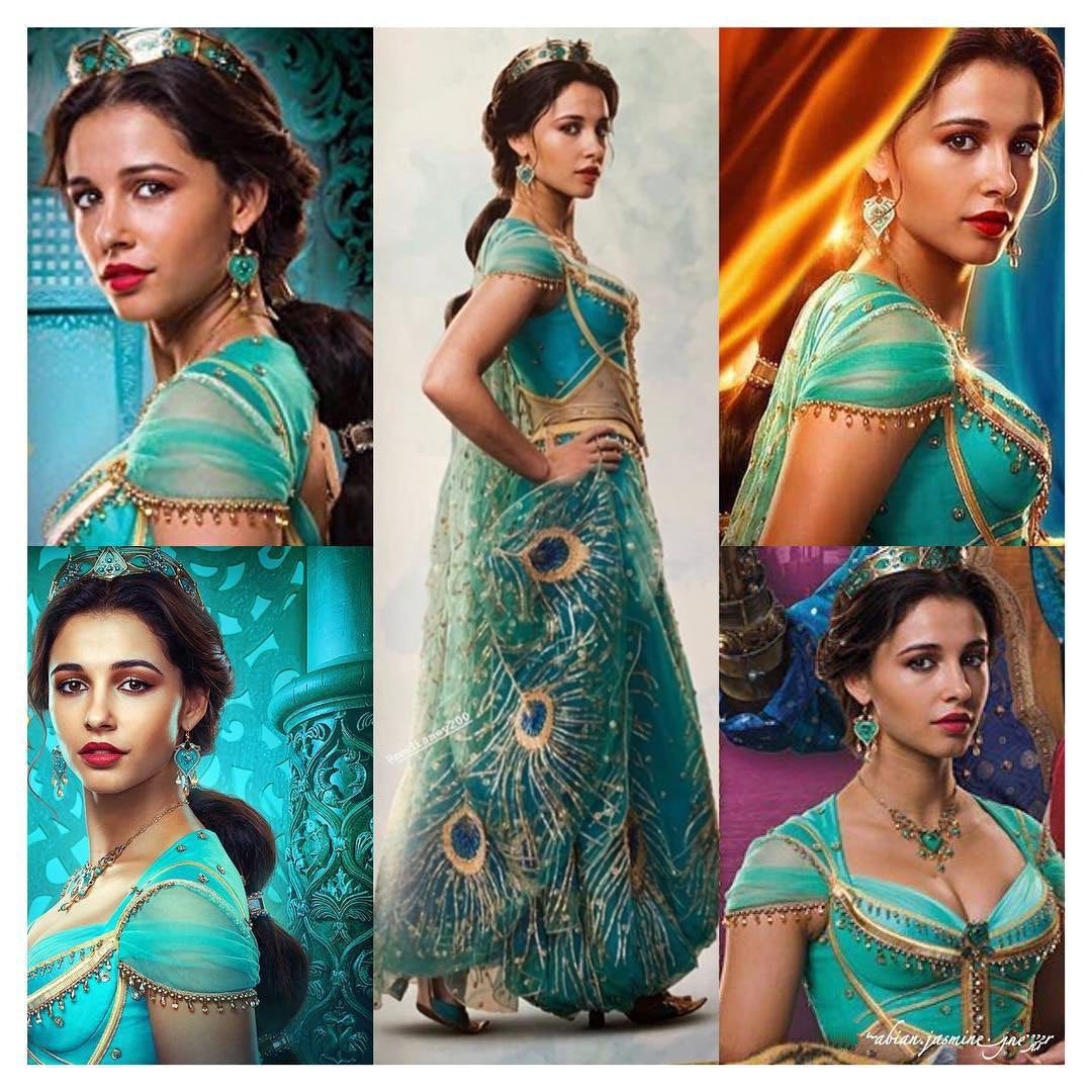 Aladdin 2019 Jasmine Dress Live Action Costume Outfit for Adults