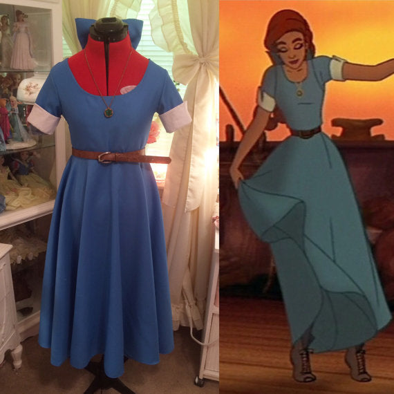 Princess Anastasia Blue Dress Female Anastasia Costume For Girls