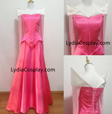 Pink Princess Aurora Dress, Aurora Pink Cosplay Costume