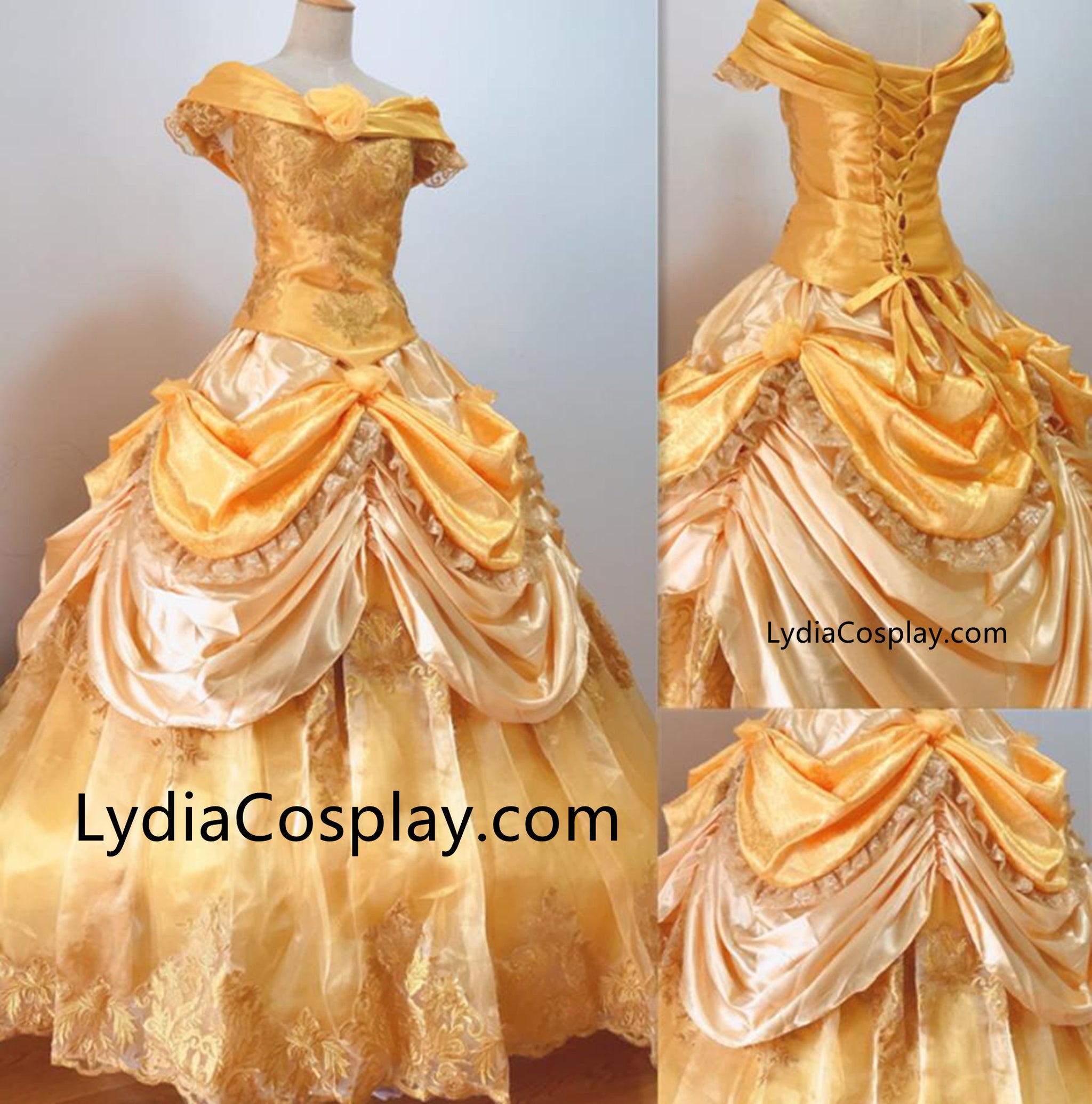 navy blue dress for baby girl Princess Belle Red Dress Holiday Costume Christmas Belle Dress For Adu –  Lydiacosplay main image 1