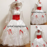 Authentic Mary Poppins Nanny Dress Cosplay Costume Classic Outfits