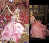 Inspired Ariana Grande as Glinda Dress in Wicked Cosplay Costume