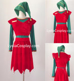 Jovi the Elf Red Green Costume, Elf Jovie Cosplay Costume Outfits