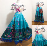 Encanto Mirabel Costume, Embroidery Mirabel Encanto Dress Cosplay Costume