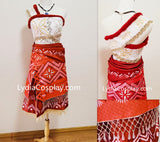 Moana Dress Moana 2 Embroidery Outfits Cosplay Costume