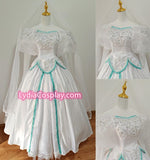 Little Mermaid Princess Ariel Wedding Dress Cosplay Costume