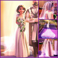 Princess Rapunzel Wedding Dress Tangled Rapunzel Costume Women – Lydiacosplay