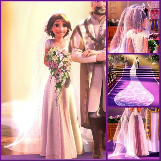 Princess Rapunzel Wedding Dress Tangled Rapunzel Costume Women