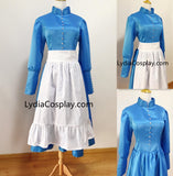 Sophie Hatter Blue Dress Cosplay Costume