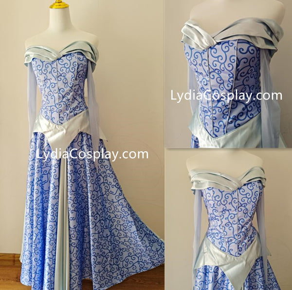 Blue Aurora Dress Sleeping Beauty Costume for Adult Women Lydiacosplay Blue Aurora Dress Sleeping Beauty Costume for Adult Women Lydiacosplay