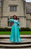 Teal Color Ariel Costume For Girls Ariel Green Dress Halloween Costume