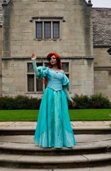 Teal Color Ariel Costume For Girls Ariel Green Dress Halloween Costume Lydiacosplay Teal Color Ariel Costume For Girls Ariel Green Dress Halloween Costume Lydiacosplay