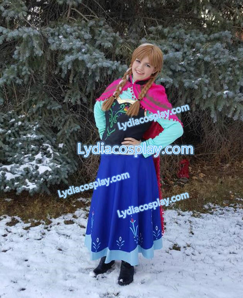 Princess Anna Costume for Adult Kids Plus Size – Lydiacosplay