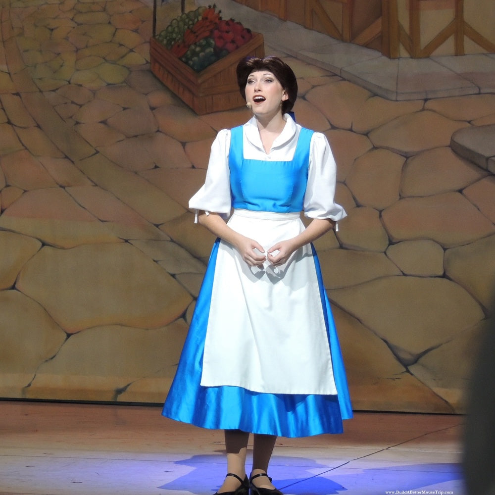 Belle Blue Costume for Women, Belle Blue Village Dress Cosplay