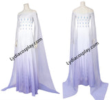 Elsa White Dress, Elsa White Costume Cosplay Outfits