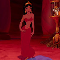Jasmine red outfit costume discount