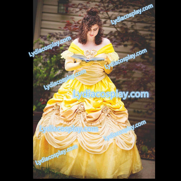 Belle Costume for Adult Women Princess Belle Dress from Belle and The Lydiacosplay Belle Costume for Adult Women Princess Belle Dress from Belle and The Lydiacosplay