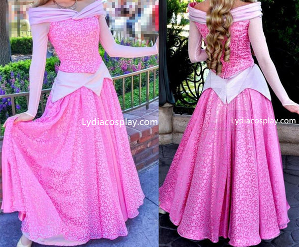 Princess Aurora Pink Dress, Pink Aurora Adult Costume Lydiacosplay Princess Aurora Pink Dress, Pink Aurora Adult Costume Lydiacosplay